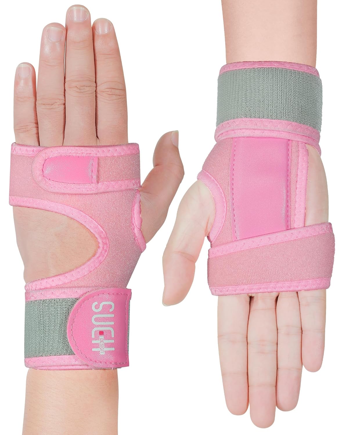 SUEH DESIGN Muñequera para túnel carpiano, 1 par de férula de muñeca para mano izquierda y derecha, muñequera ajustable para Tndonitis artritis y