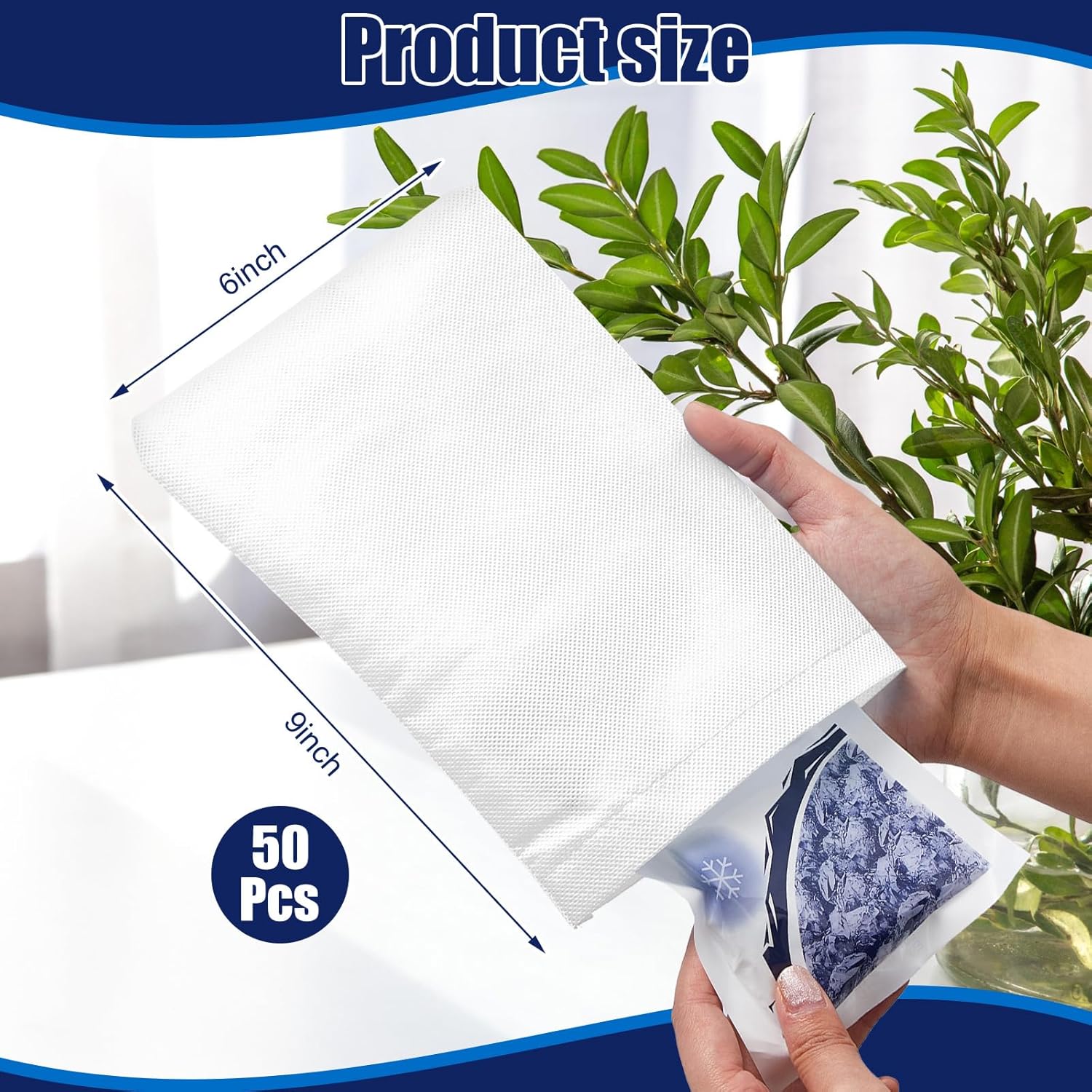 Tatuo 50 fundas desechables para paquetes fríos y calientes, de 6 x 9 pulgadas, no tejidas, desechables, para bolsas de hielo, fundas protectoras
