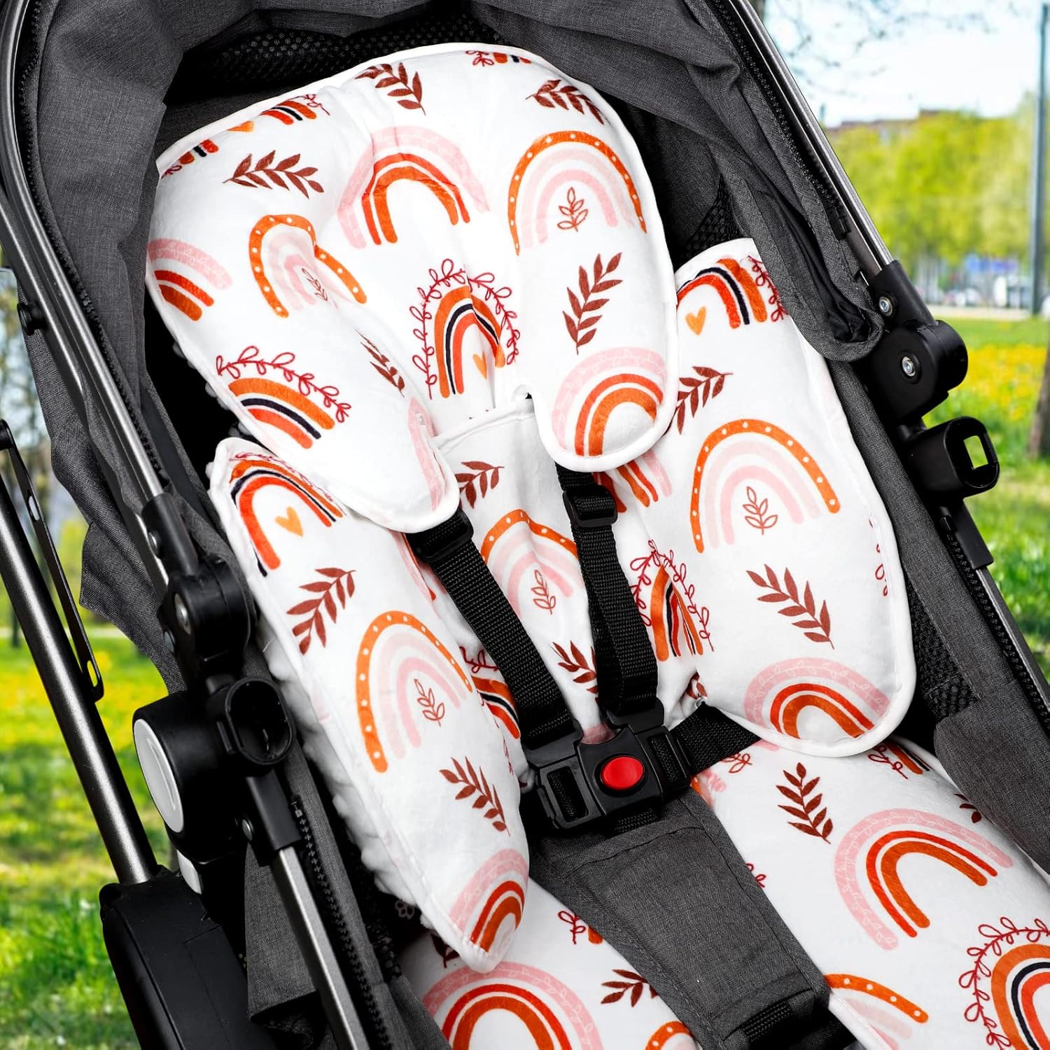 Soporte de cabeza de asiento de automóvil para recién nacido, 2 en 1, soporte de cabeza de asiento de automóvil para niños y niñas, extra suave,
