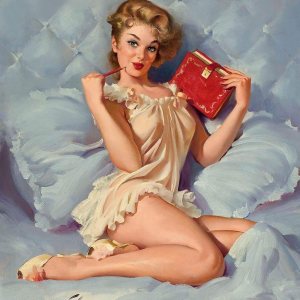 Imán Thinking of You Elvgren – Lámina magnética de vinilo para taquillas, coches, carteles, refrigerador de 5 pulgadas Imán Thinking of You Elvgren – Lámina magnética de vinilo para taquillas, coches, carteles, refrigerador de 5 pulgadas