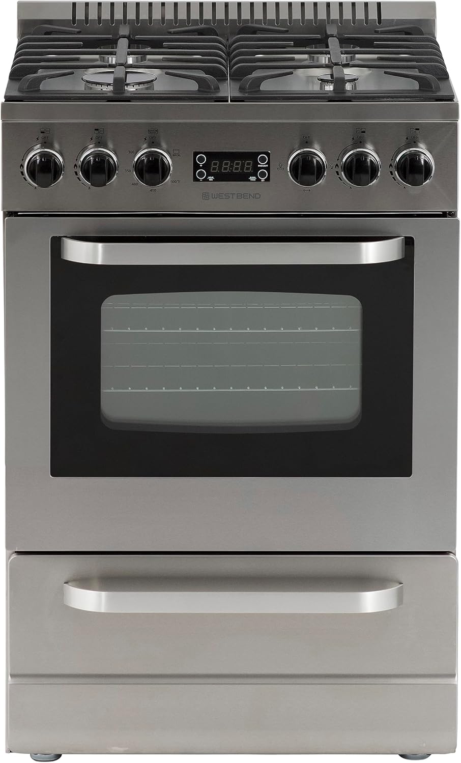 West Bend WB240GRPSS – Horno de gas, 24 pulgadas, metálico