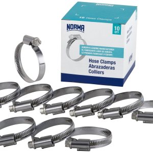 NORMA 01266704013-000-0538 Abrazaderas para manguera, 0.315 in-0.630 in x 9 mm W4 (paquete de 10) NORMA 01266704013-000-0538 Abrazaderas para manguera, 0.315 in-0.630 in x 9 mm W4 (paquete de 10)