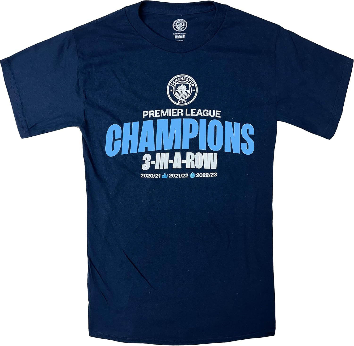 Camiseta Manchester City para hombre, camiseta de manga corta con licencia M. City Champions
