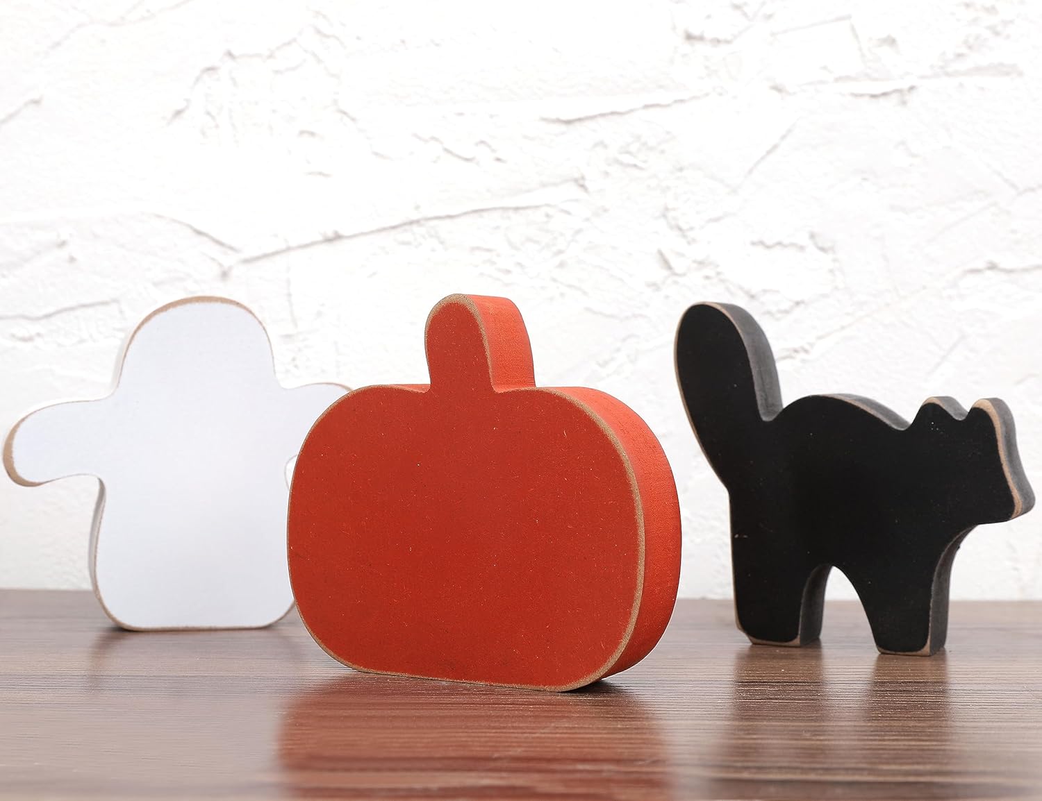 3 piezas de decoración de madera para Halloween, decoración de letrero de madera de calabaza, decoración de Halloween de granja, decoración de