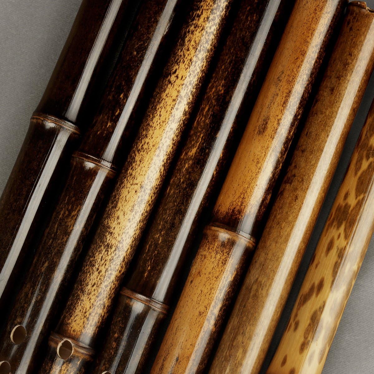 Flauta de bambú vertical marrón original Instrumento musical chino tradicional Xiao