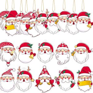 SEPGLITTER 20 piezas de Navidad DIY hecho a mano árbol de Navidad decoración colgante para vacaciones Festive regalo envoltorio arte regalos fiesta SEPGLITTER 20 piezas de Navidad DIY hecho a mano árbol de Navidad decoración colgante para vacaciones Festive regalo envoltorio arte regalos fiesta