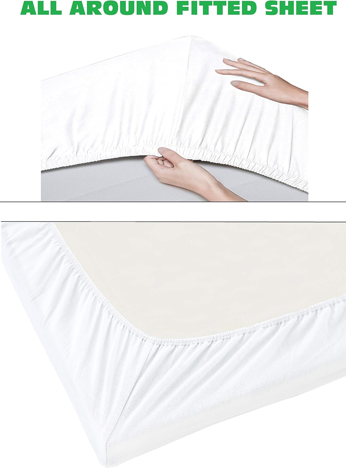 Elegant Comfort – Juego de sábanas de 1500 hilos de calidad egipcia, supersuave, sin arrugas y resistente a las arrugas, 4 piezas, bolsillo profundo