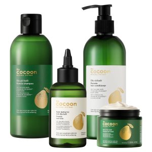 Cocoon Ultimate Hair Repair Set (SAVE 30%) 1x Pomelo Hair Tonic (4.7 fl oz), 1 champú pomelo (16.9 fl oz), 1 acondicionador de pomelo (16.9 fl oz), Cocoon Ultimate Hair Repair Set (SAVE 30%) 1x Pomelo Hair Tonic (4.7 fl oz), 1 champú pomelo (16.9 fl oz), 1 acondicionador de pomelo (16.9 fl oz),
