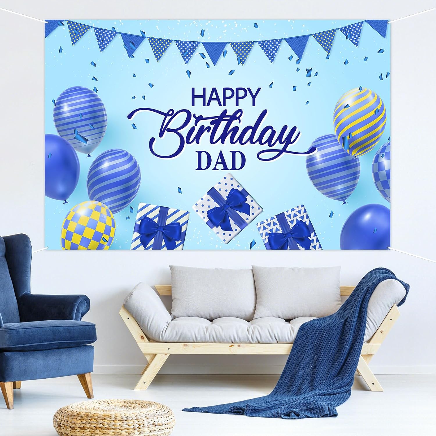 Cartel de fondo de feliz cumpleaños para papá, fondo de fiesta de cumpleaños de padre y hombre, decoración de fondo de fotografía de cumpleaños de