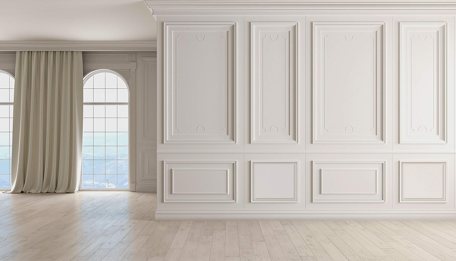 Ekena Millwork Panel de pared decorativo Harrison de 26 pulgadas de ancho x 12 pulgadas de alto x 58 pulgadas de alto