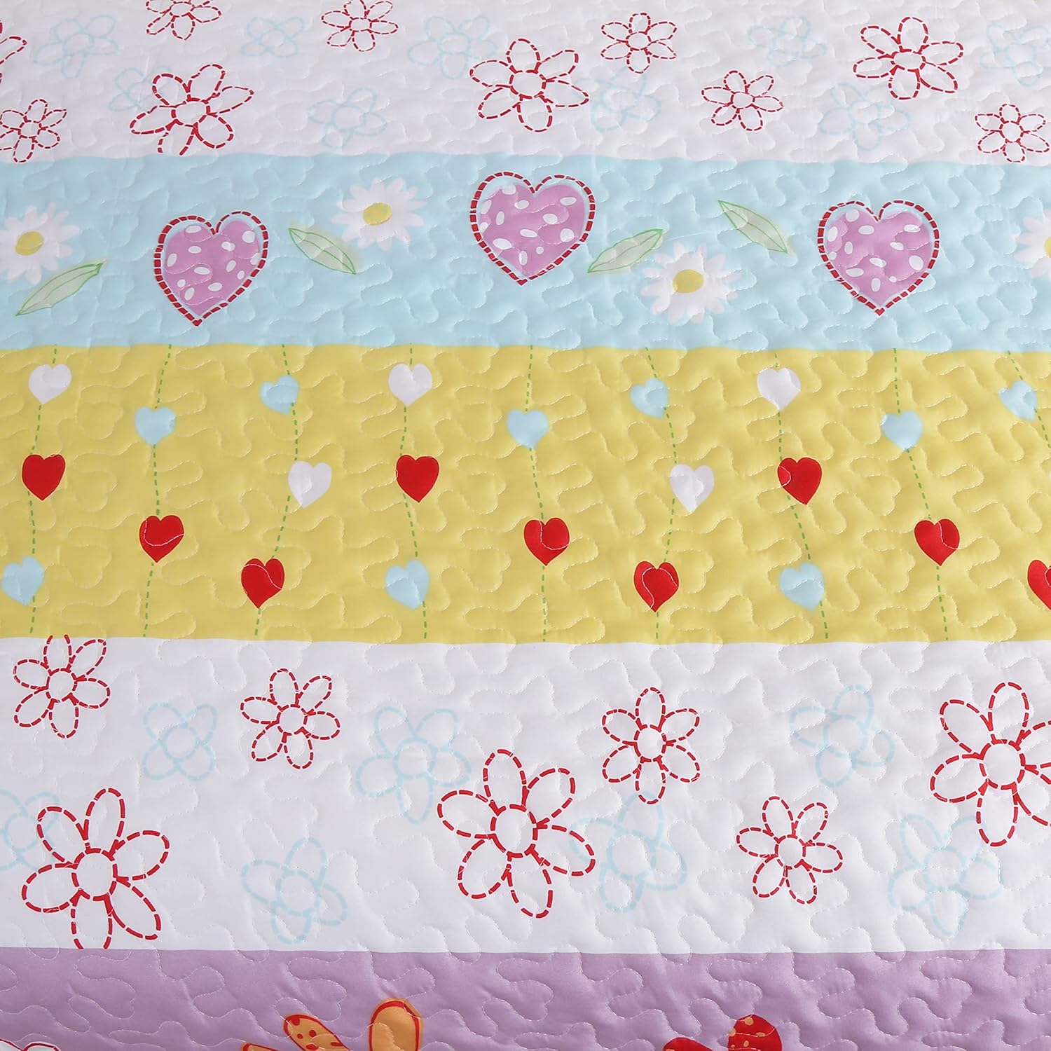Cozy Line Home Fashions – Greta – Juego de edredón reversible de lunares rosa, 100% algodón