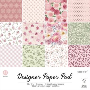 Spring Vintage – Paquete de bloc de papel de doble cara de 12 x 12 pulgadas, 36 hojas, para hacer tarjetas, planificador, decopage, suministros Spring Vintage – Paquete de bloc de papel de doble cara de 12 x 12 pulgadas, 36 hojas, para hacer tarjetas, planificador, decopage, suministros