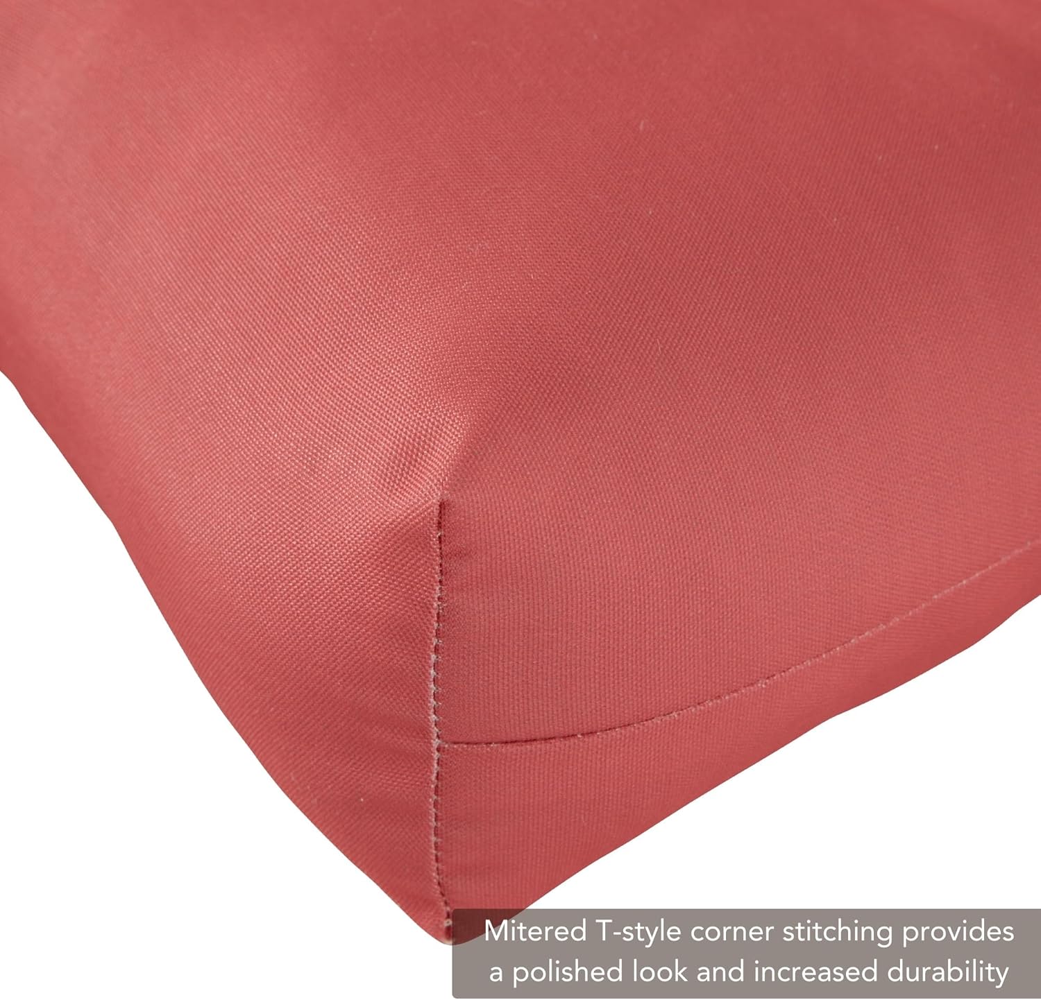 Greendale Home Fashions Cojines para silla de respaldo alto de 44 x 22 pulgadas, 2 unidades (paquete de 1), color coral