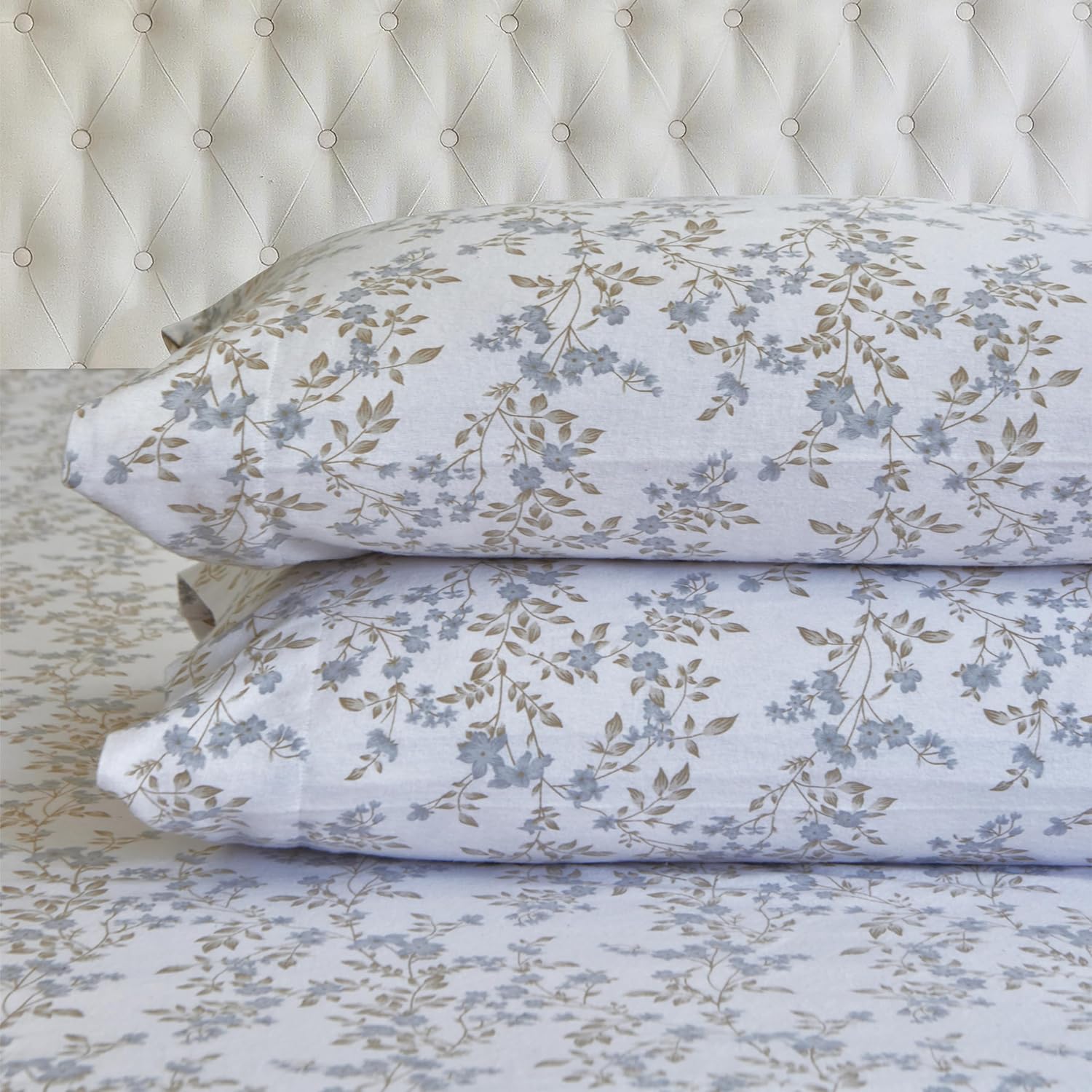 Elegant Comfort Juego de sábanas suaves de franela de 100% algodón turco, 4 piezas, calidad premium, sábana bajera con bolsillo profundo, ultra