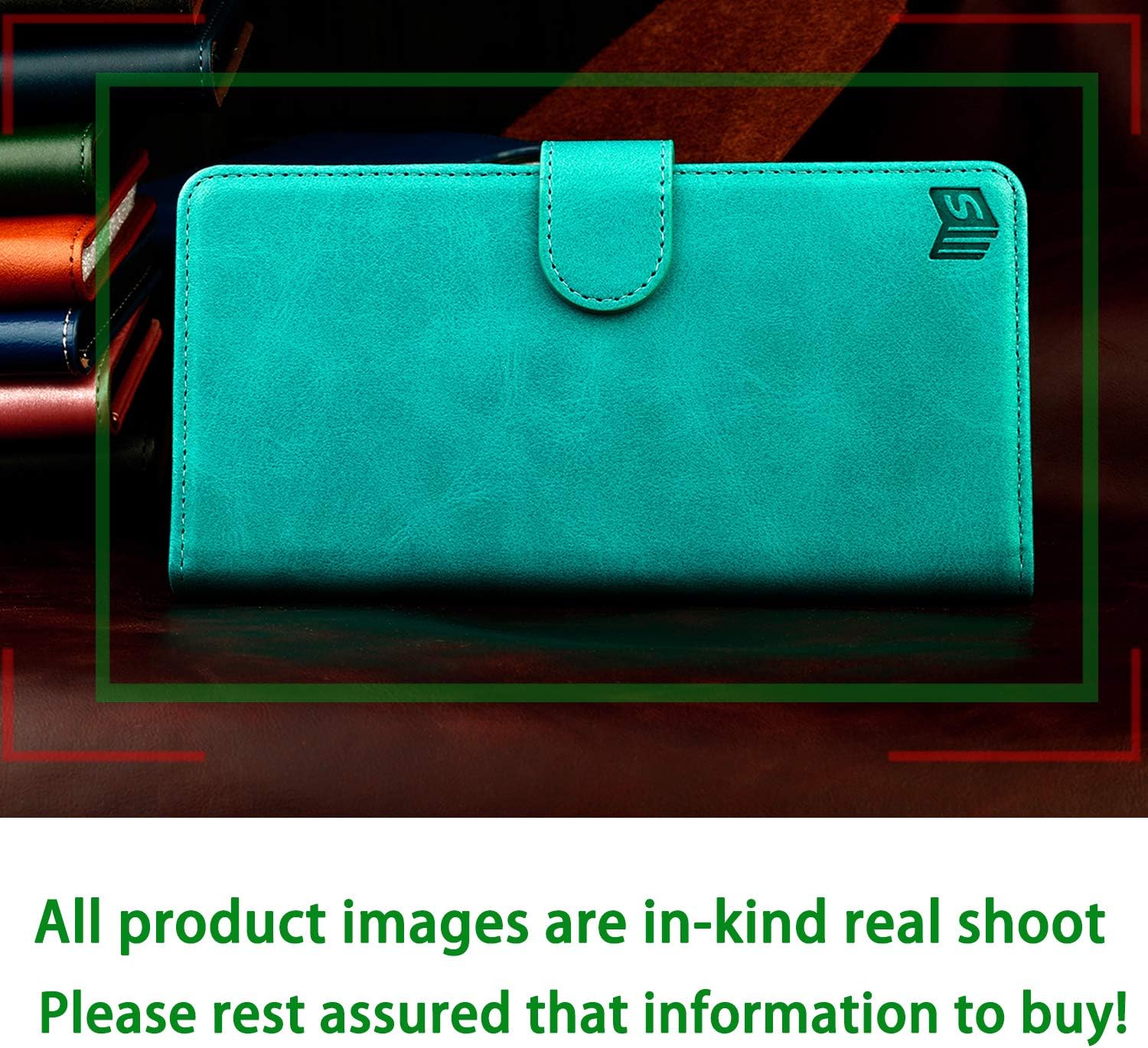 SUANPOT Funda de piel tipo cartera para Samsung Galaxy S9+  S9 Plus 6.2 (no S9 de 5.8 pulgadas) con bloqueo RFID, tarjetero de poliuretano con tapa