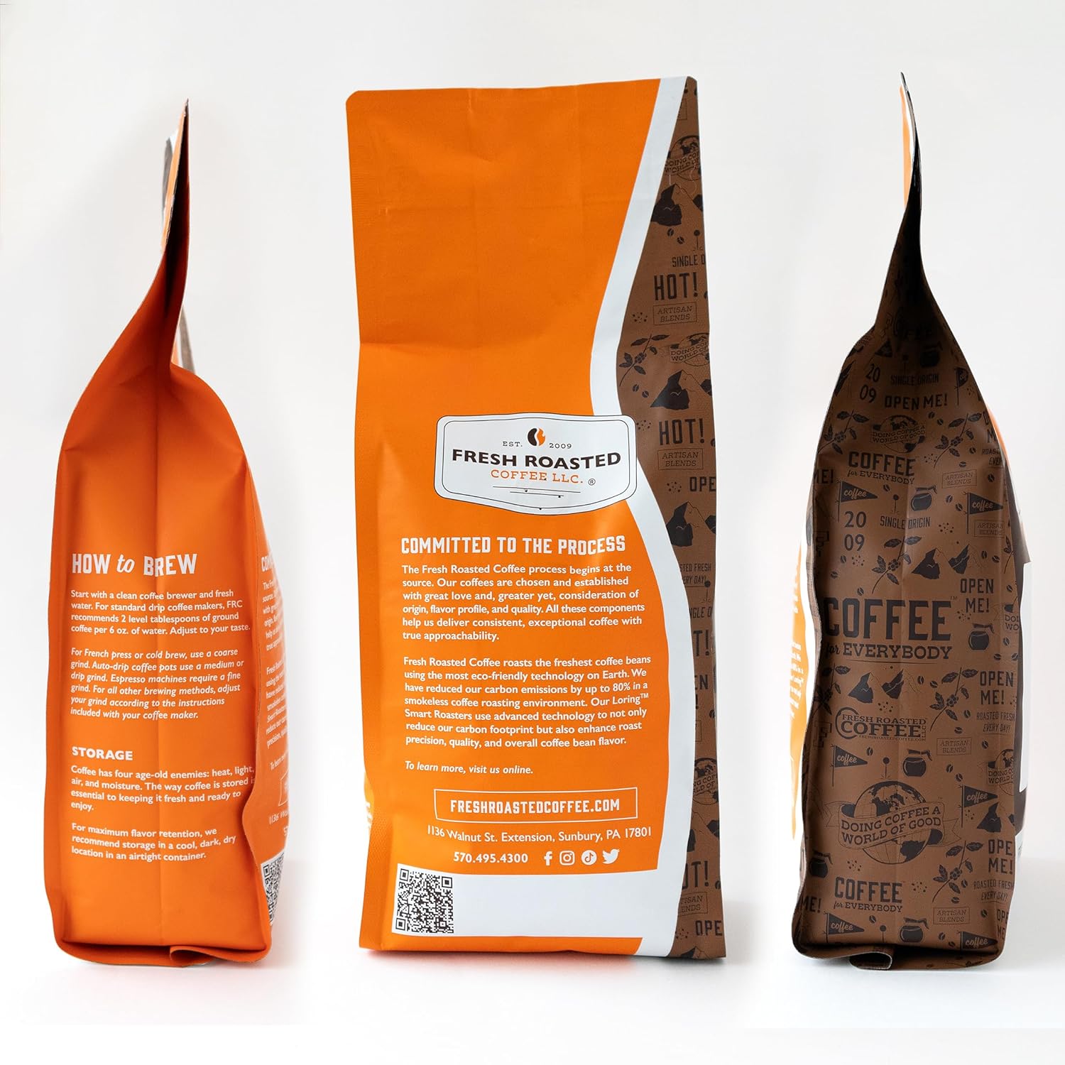 Fresh Roasted Coffee, Swiss Water descafeinado colombiano, 2 libras (32 oz), tostado medio, kosher, grano entero