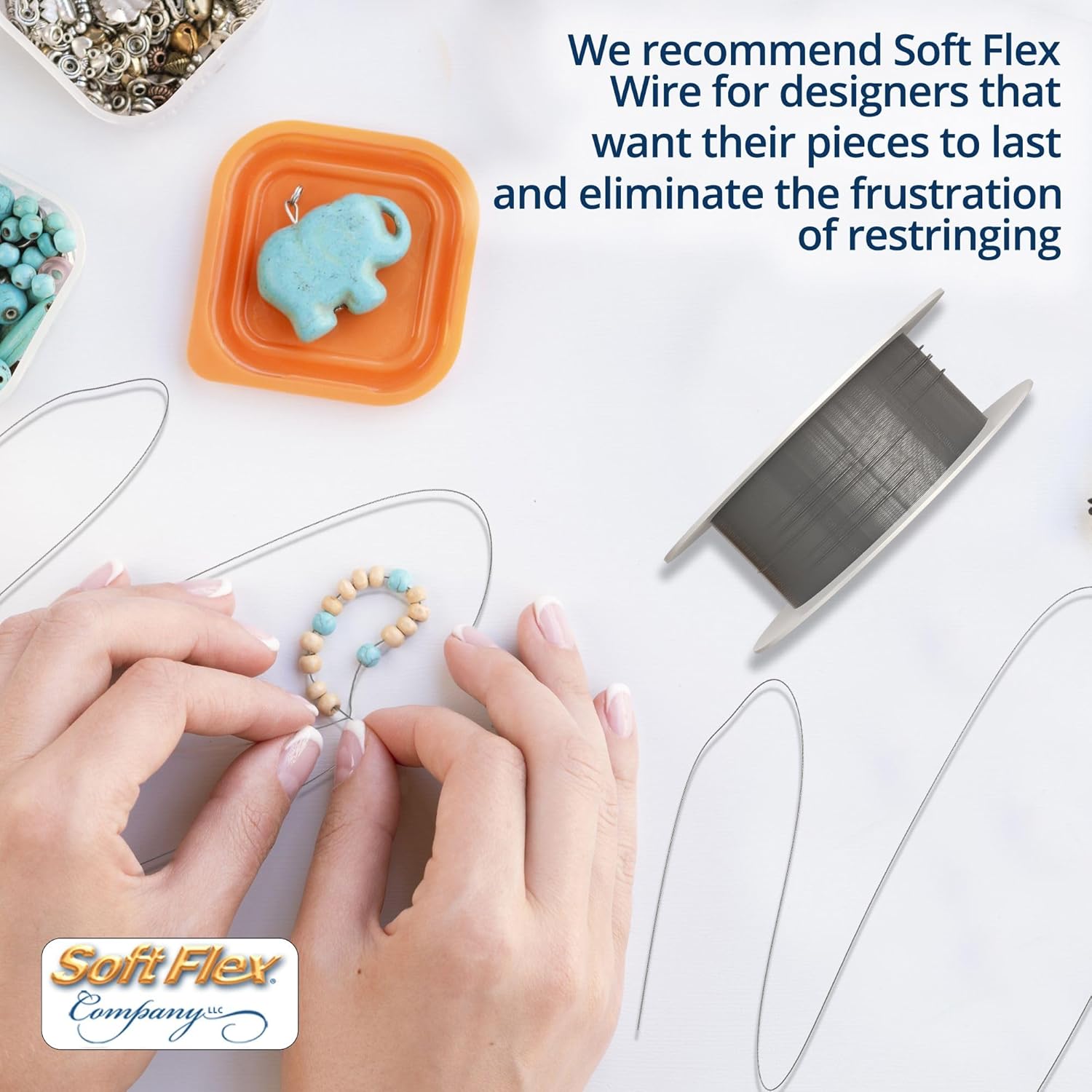 SOFT-FLEX Toys Soft Touch .014″ 30F 21STR SLVR, color plateado