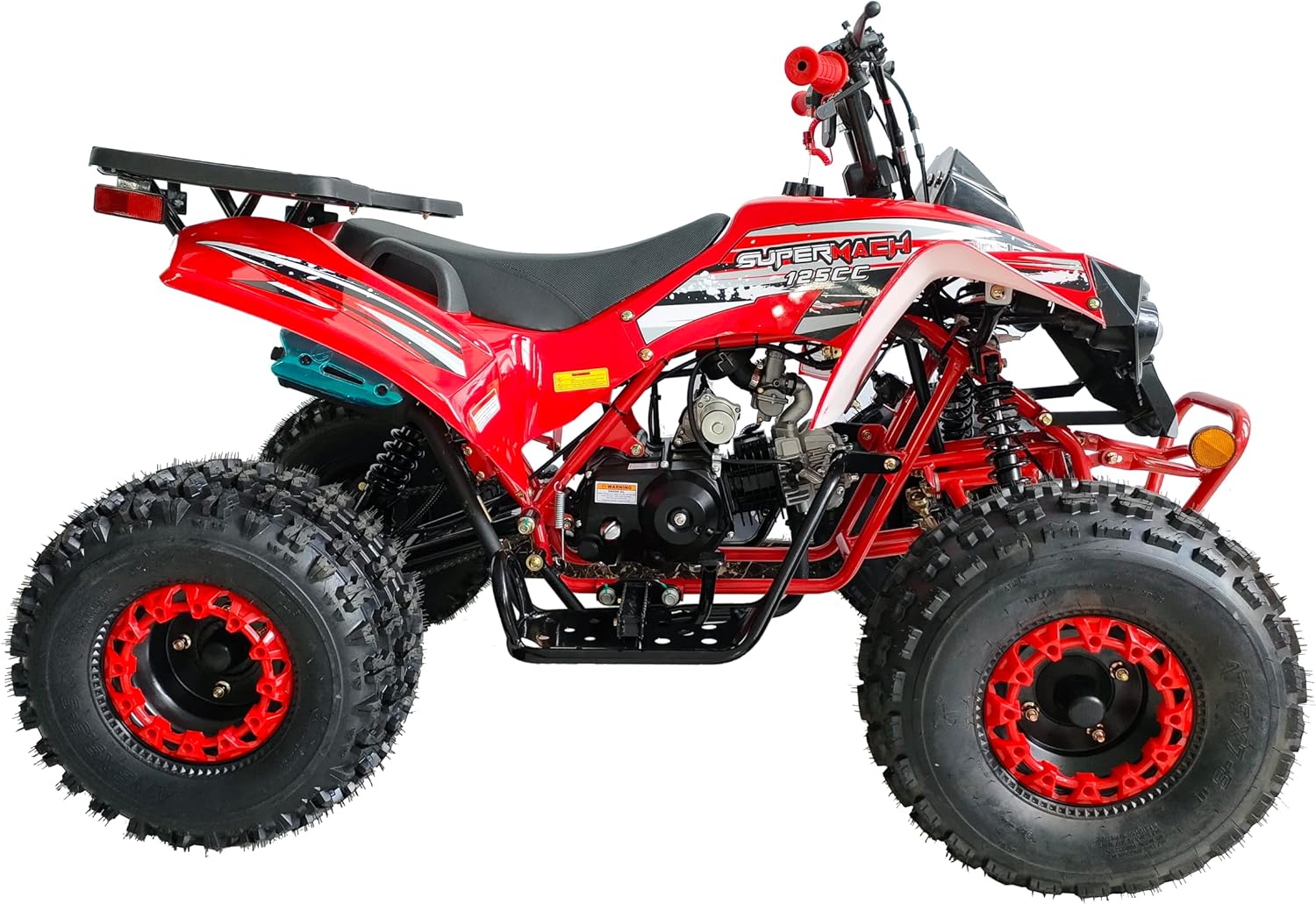 HHH 125cc ATV Quad Youth Utility Style ATV 125cc Totalmente Automático con Gas Reverse ATV 4 Ruedas Neumáticos Grandes 1918″