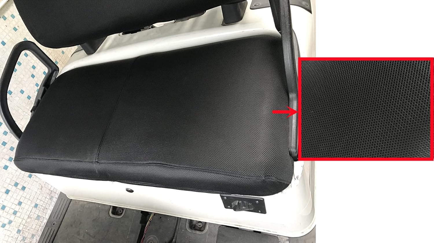Dr.Acces Funda de asiento de carrito de golf  Funda de asiento de malla de poliéster  Funda de asiento de banco transpirable para EZGO TXT RXV y