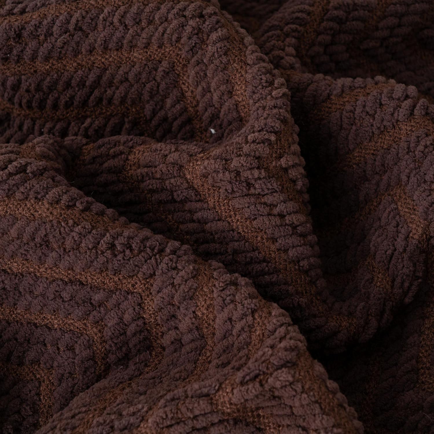 BATTILO HOME Manta marrón oscuro para sofá, súper suave y acogedora manta de chocolate cálido para cama individual, sala de estar, silla, cama,