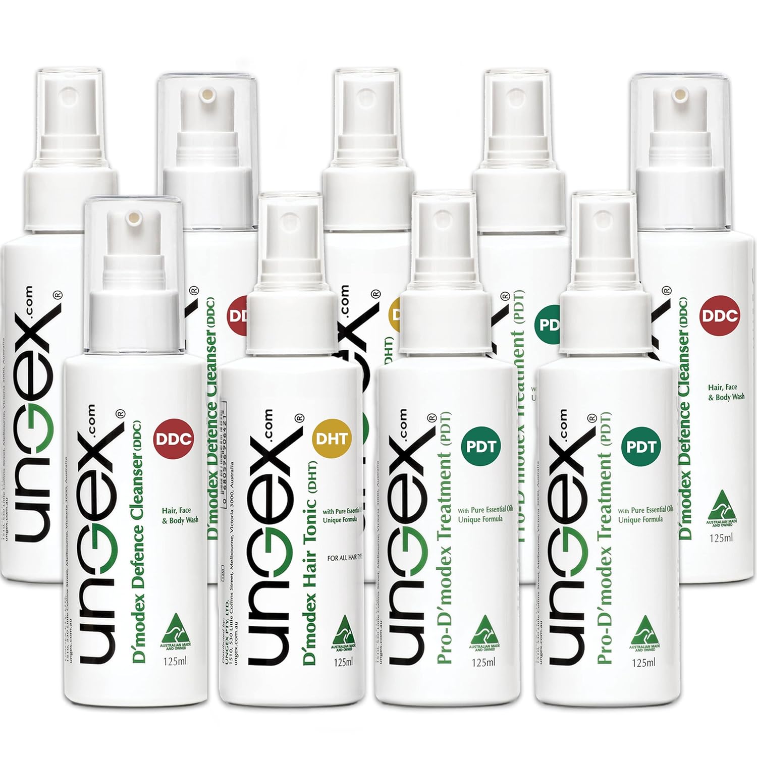 Ungex Bundle 1  Solución Demodex para acné rosácea  9 en 1  B1