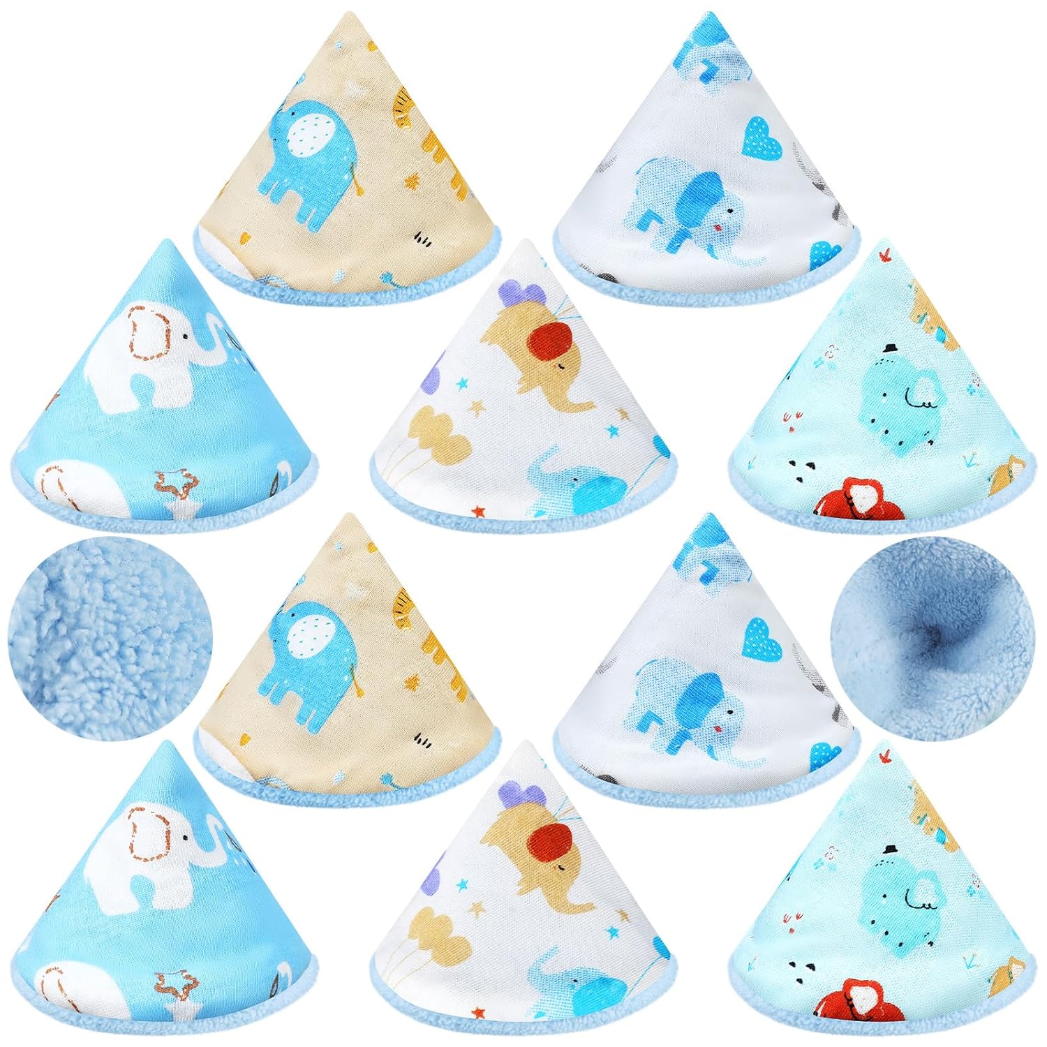 10 fundas de terciopelo coral para orina para bebé, fuerte absorción de agua, protector de orina para bebé, gorro de orina reutilizable, accesorio