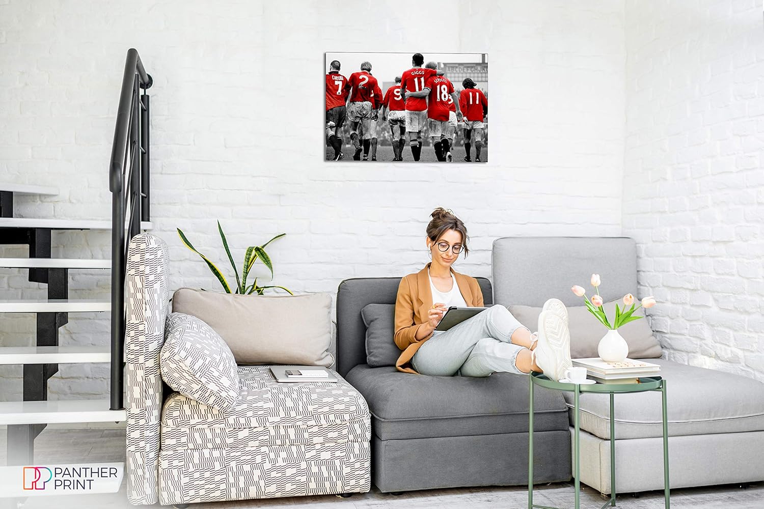 Panther Print, Lienzo decorativo para pared, imágenes del Manchester United para paredes, lienzo de leyendas de fútbol para ocasiones especiales (30