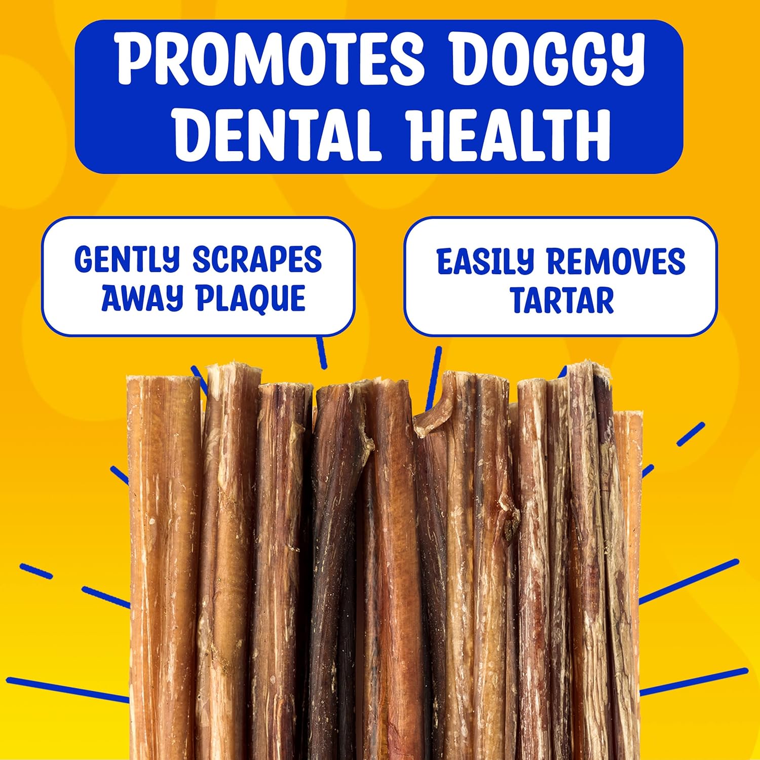 Paw & Pantry Palitos de matón para perros de tamaño mediano de 6 pulgadas, totalmente digeribles y perfumados de forma natural, paquete de 8 palitos