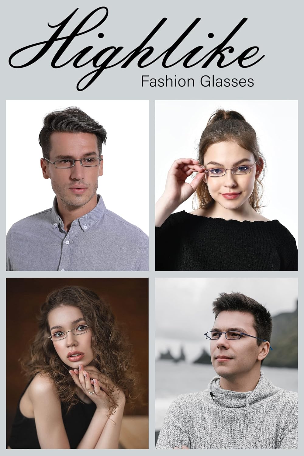 Anteojos de lectura de bolsillo delgados para hombres y mujeres, lentes compactas súper transparentes, lentes con marco de metal con bisagra de