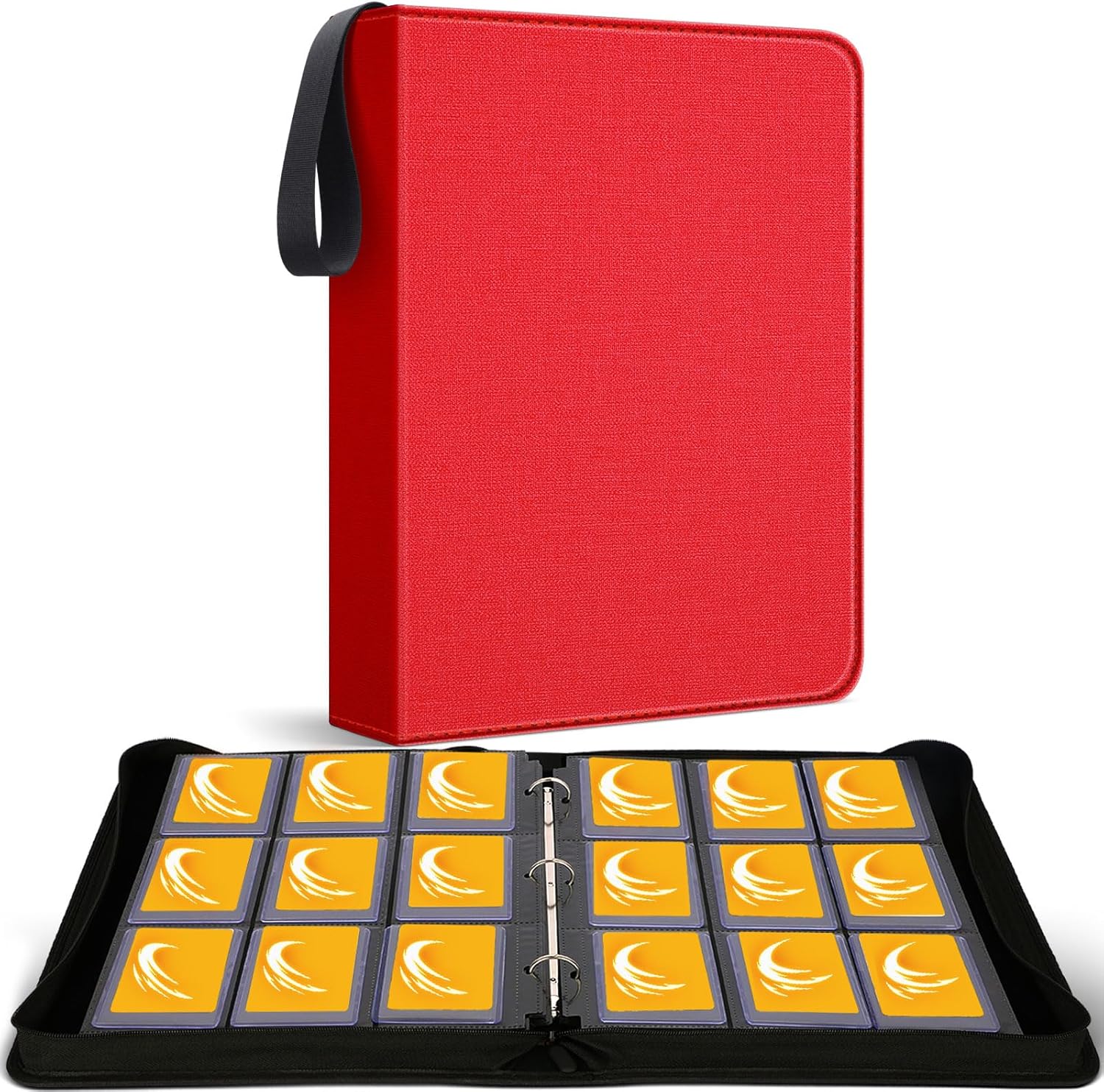 Toploader – Carpeta con capacidad para 360 cargadores superiores de 9 bolsillos para almacenamiento de tarjetas, bolsillos de doble cara para