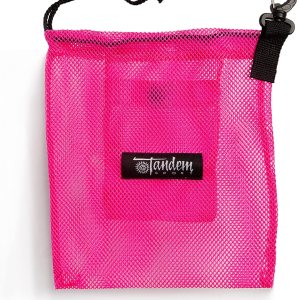 Tandem Sport Rodilleras de malla rosa – Mantén las rodilleras de voleibol frescas – Bolsa de rodilleras secas al aire con compartimento ambientador Tandem Sport Rodilleras de malla rosa – Mantén las rodilleras de voleibol frescas – Bolsa de rodilleras secas al aire con compartimento ambientador