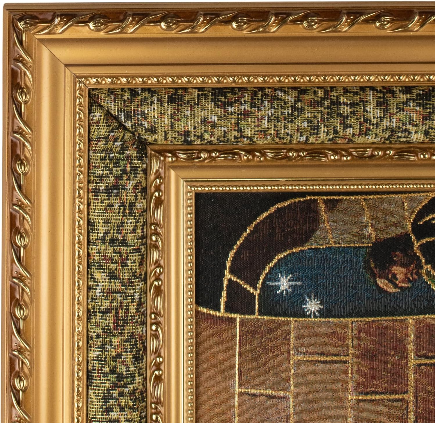 DVDmatinemovies – Marco de tapiz de última cena con diseño dorado – Disponible en 19 x 34 pulgadas, 23 x 39 pulgadas, 13 x 25 pulgadas – Decoración