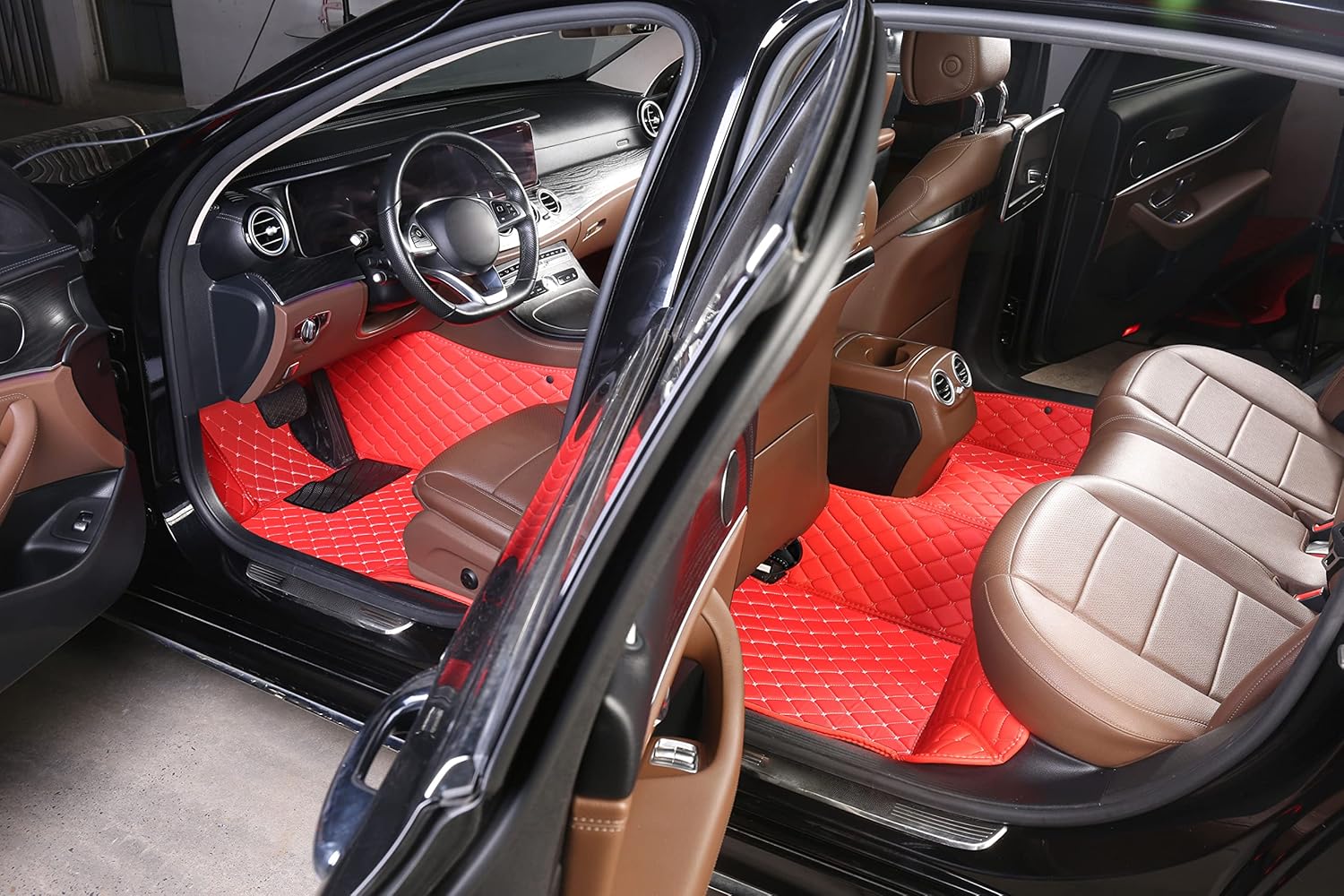 Alfombrillas personalizadas para Dodge Charger 2006-2022 para automóvil, de lujo, impermeables, antideslizantes, cobertura completa, forros de piso