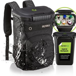 Apax Mochila híbrida deportiva con impermeable, sumergible en agua, bolsa seca, funda protectora, enfriador de mochila Apax Mochila híbrida deportiva con impermeable, sumergible en agua, bolsa seca, funda protectora, enfriador de mochila