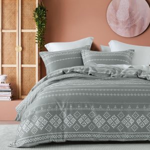 Funda de edredón gris King  Funda de edredón 100% algodón tamaño King, transpirable y suave, juego de funda de edredón geométrico azteca, fundas de Funda de edredón gris King  Funda de edredón 100% algodón tamaño King, transpirable y suave, juego de funda de edredón geométrico azteca, fundas de