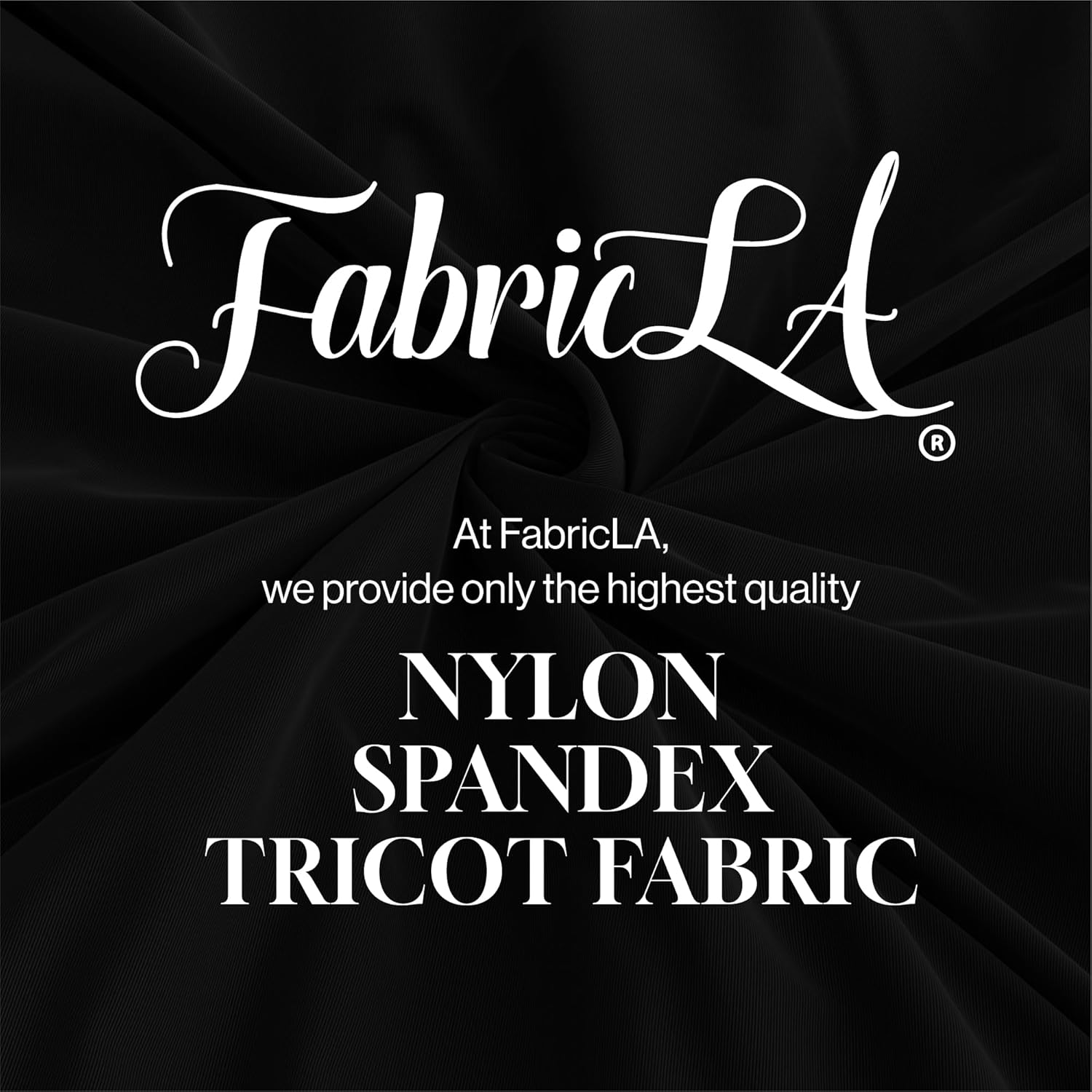 FabricLA – Tela de nailon y elastano – Tela de traje de baño de tricot mate, 80% nailon, 20% elastano, tela de nailon elástico en 4 direcciones, 60