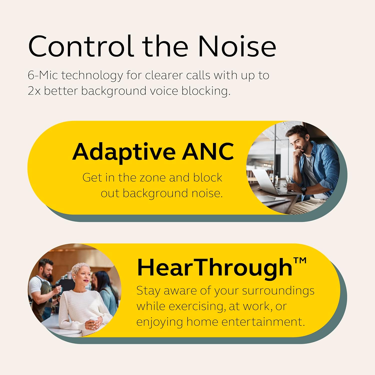 Jabra Elite 10 True Wireless Bluetooth – Cancelación activa avanzada de ruido con sonido envolvente Dolby Atmos, comodidad durante todo el día,