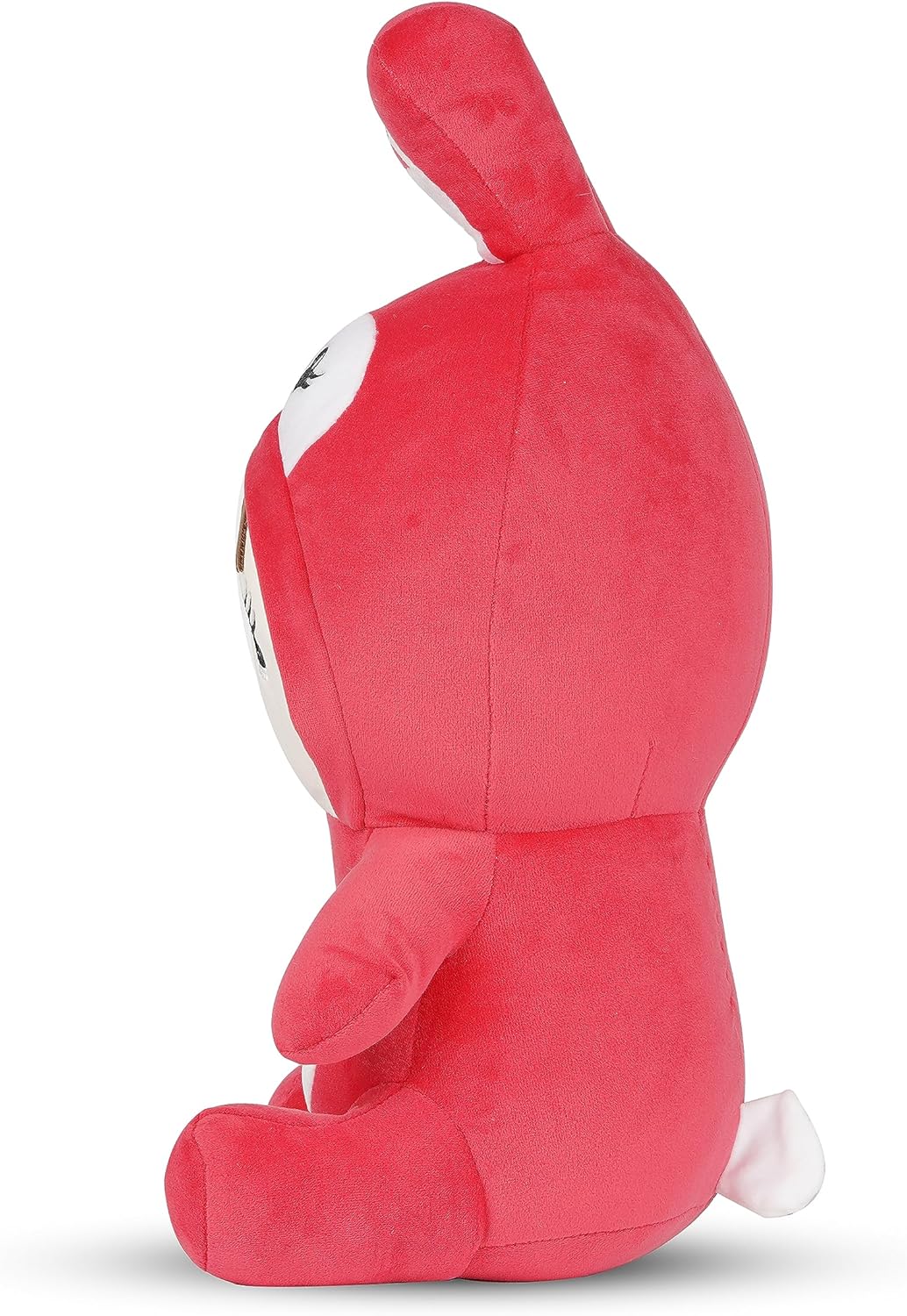 PLUSHIFY Juguete de peluche de color rojo de conejito de 16 pulgadas, adorable y abrazable para todas las edades