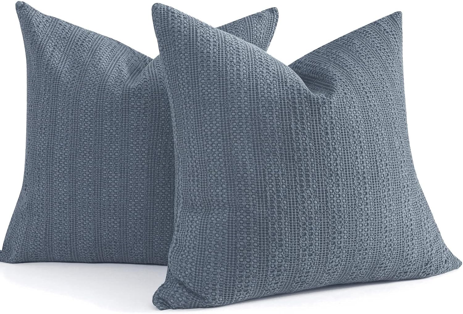 Juego de 2 fundas de almohada de 24 x 24 pulgadas, fundas de almohada europeas de algodón, fundas de almohada bohemias grandes decorativas cuadradas