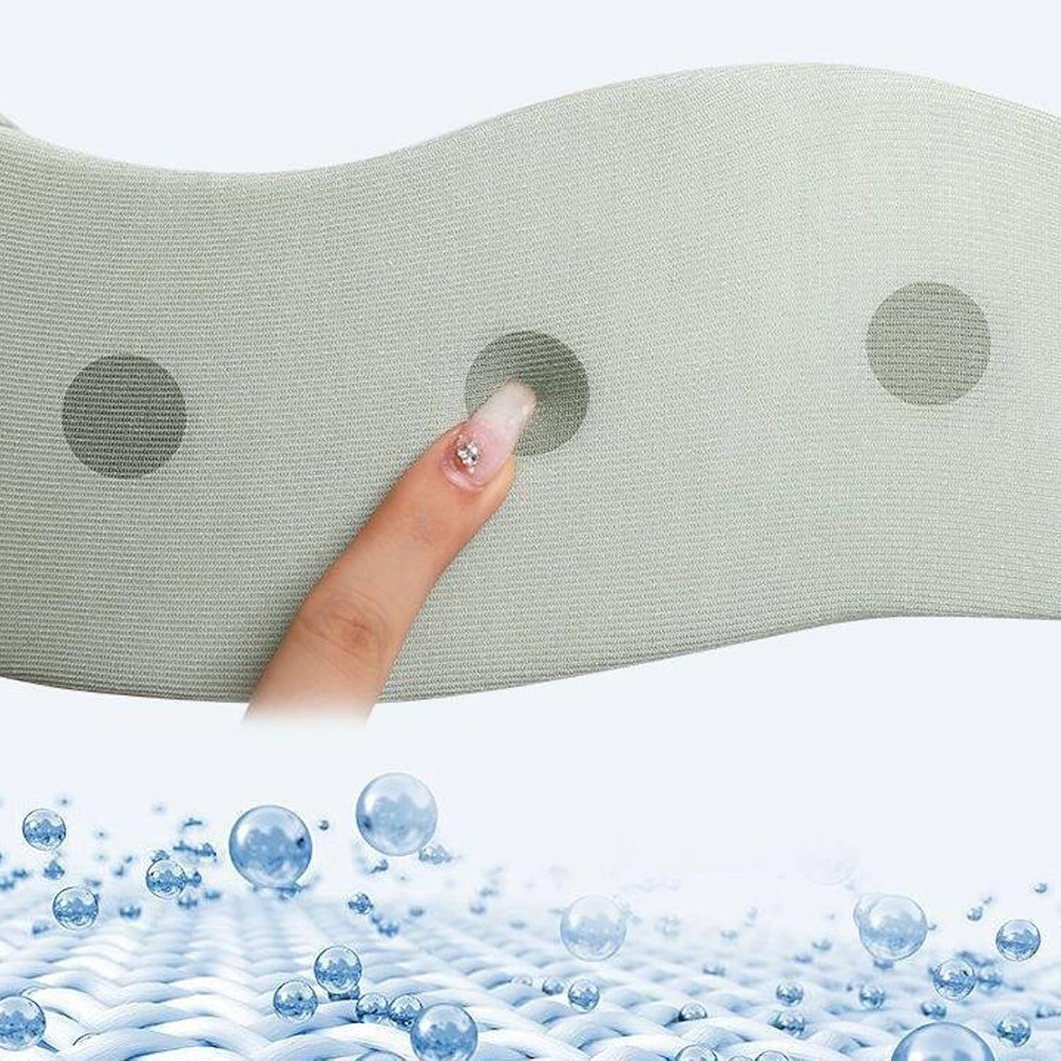 Cuello cervical de espuma transpirable para dormir y aliviar el dolor de cuello, soporte ergonómico ajustable y suave para el cuello y corrector de
