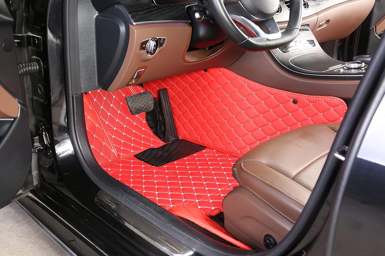 Alfombrillas personalizadas para Dodge Charger 2006-2022 para automóvil, de lujo, impermeables, antideslizantes, cobertura completa, forros de piso
