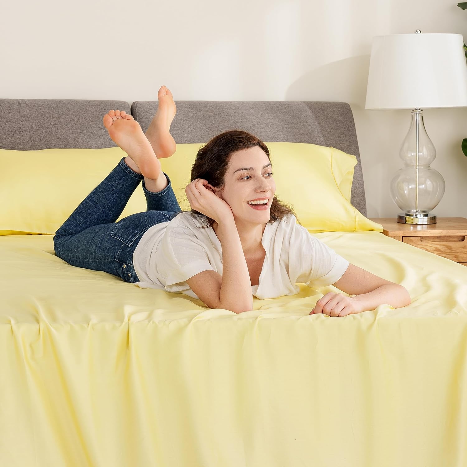 Berkshire Blanket Juego de sábanas de 3 piezas de 100 % algodón para tamaño individual, juego de ropa de cama de tejido percal de lujo con bolsillos