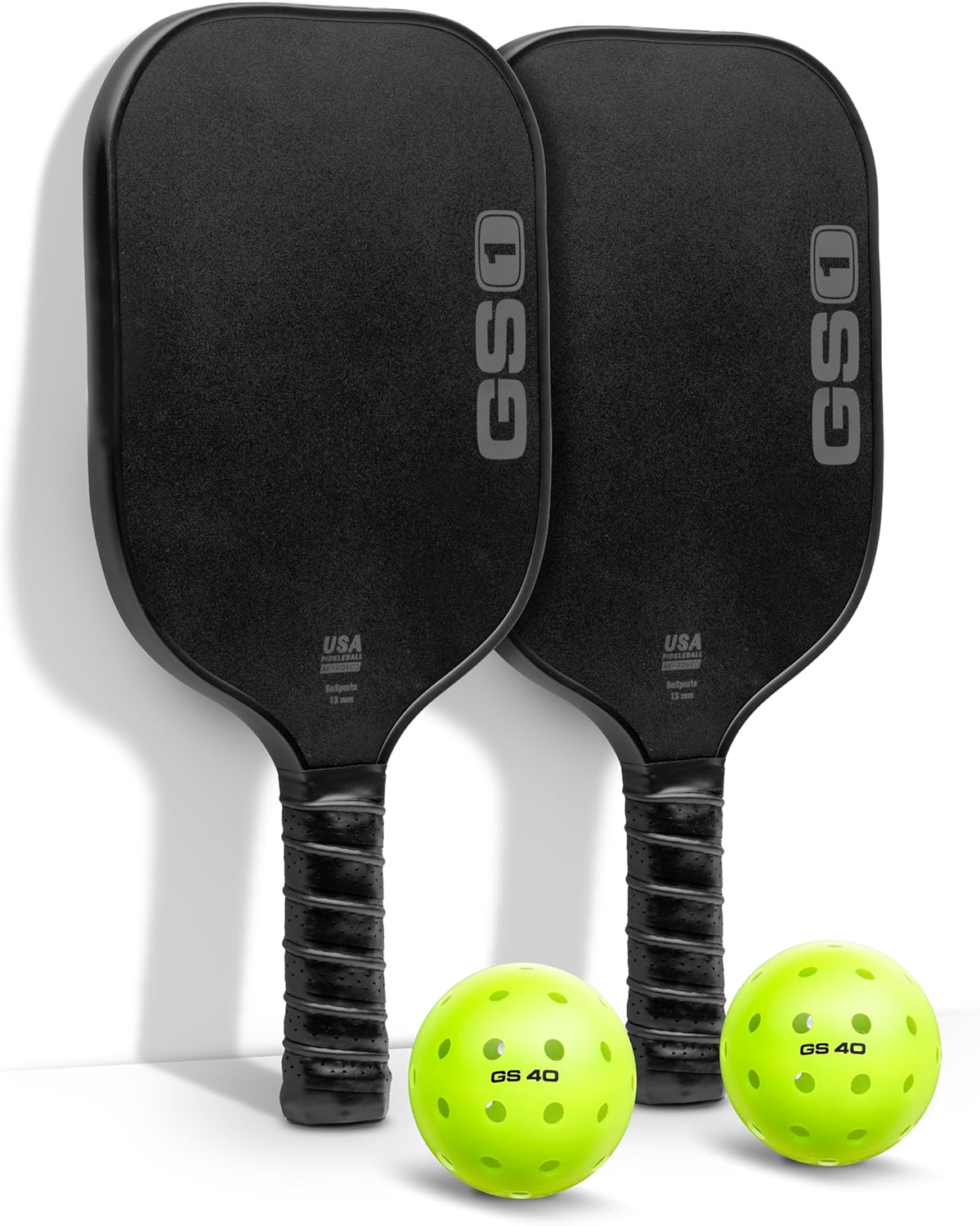 GoSports GS1 Pickleball Paddles – USAPA Approved Fiberglass Pickleball Paddles – Single, 2 Pack, or 4 Pack