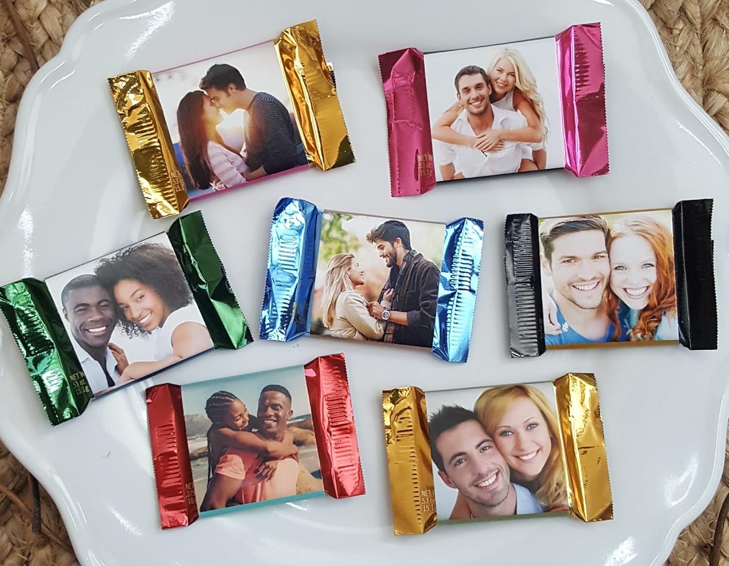 Picture Perfect Wedding Wrappers for Ghirardelli Chocolate Squares