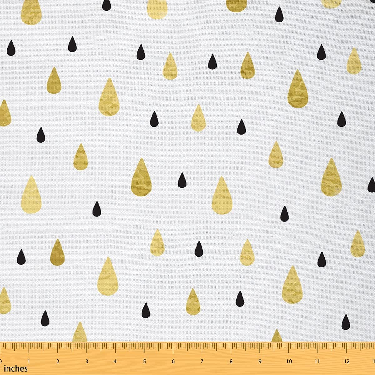 Erosebridal The Yard – Tela de tapicería abstracta para sillas, estilo clásico de garabatos, tela decorativa para tapicería y detalles del hogar,
