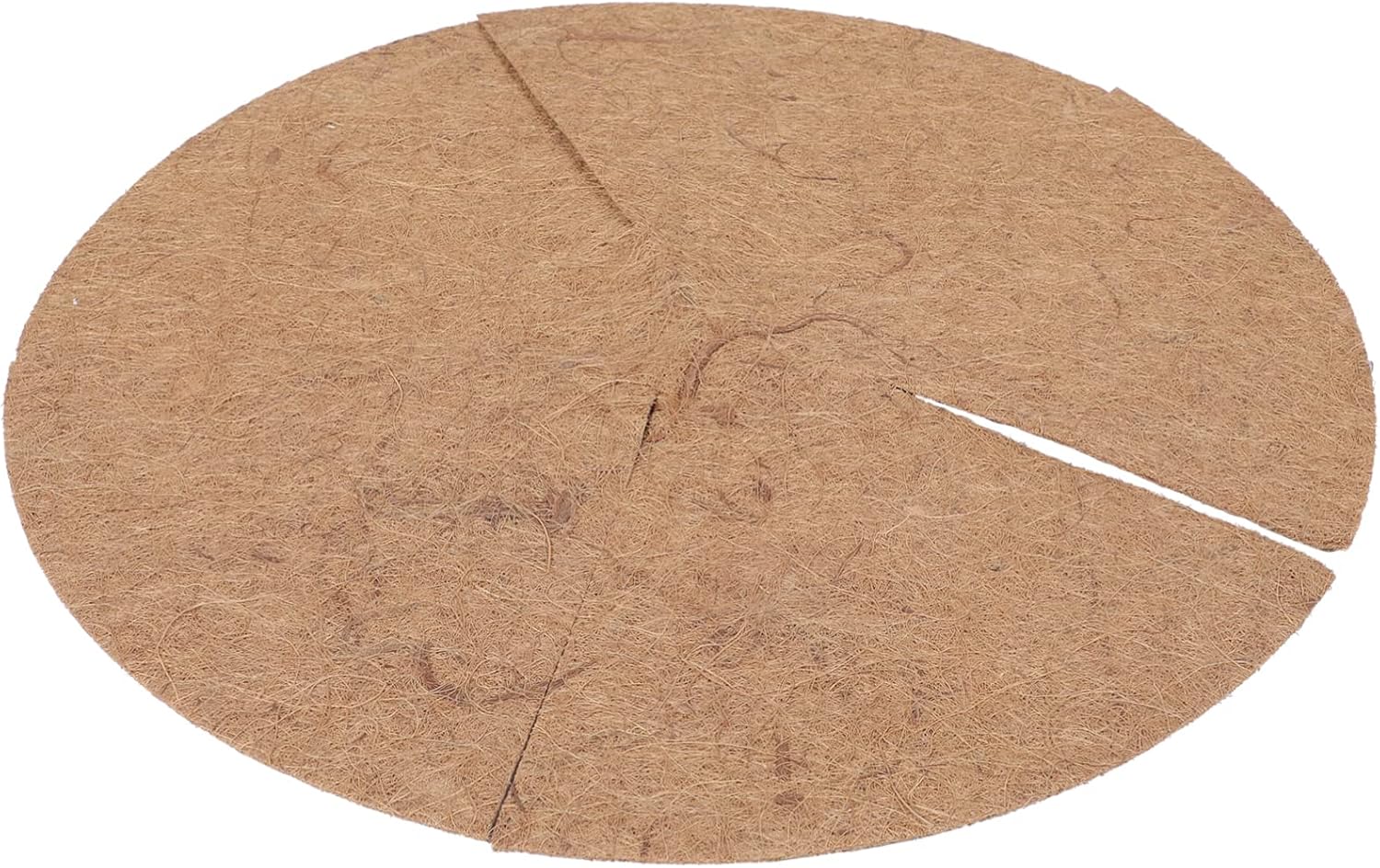 Hemobllo 2 alfombrillas para macetas, forro de coco natural, forro redondo de coco, forro de cesta de coco colgante, inserción de maceta, cestas