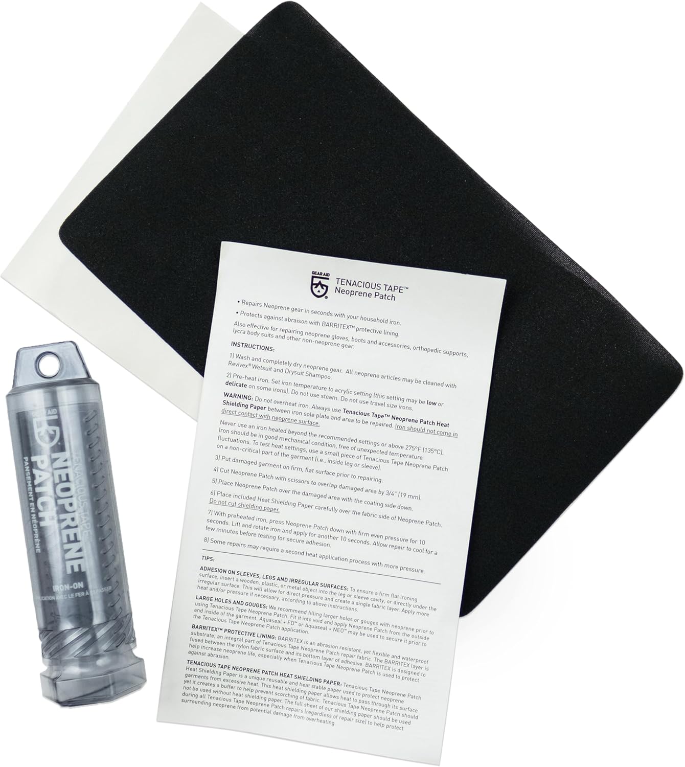 Gear Aid Aquaseal FD – Kit de reparación de parches y adhesivos para engranajes (neopreno)