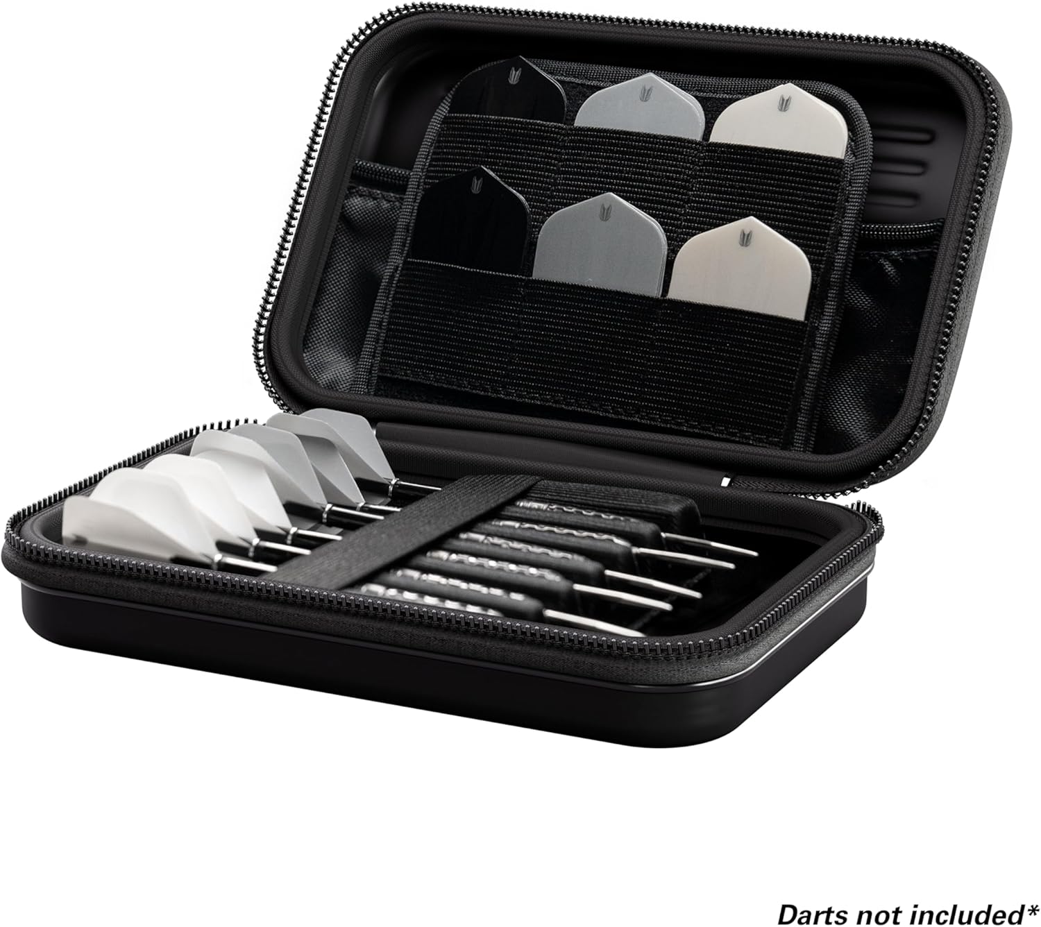 TARGET Darts Takoma XL – Cartera para dardos con capacidad para 6 dardos, soporte protector de dardos EVA con doble cierre de cremallera, accesorios