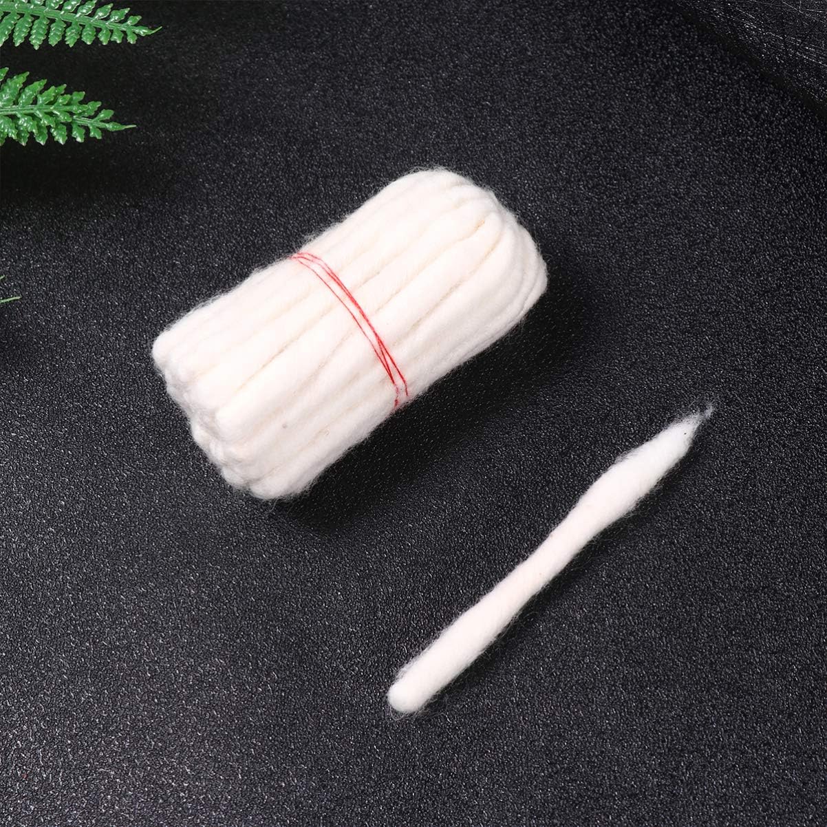 EXCEART – Mechas de repuesto largas de algodón para velas de té tibetanas, 4 paquetes (tamaño M)