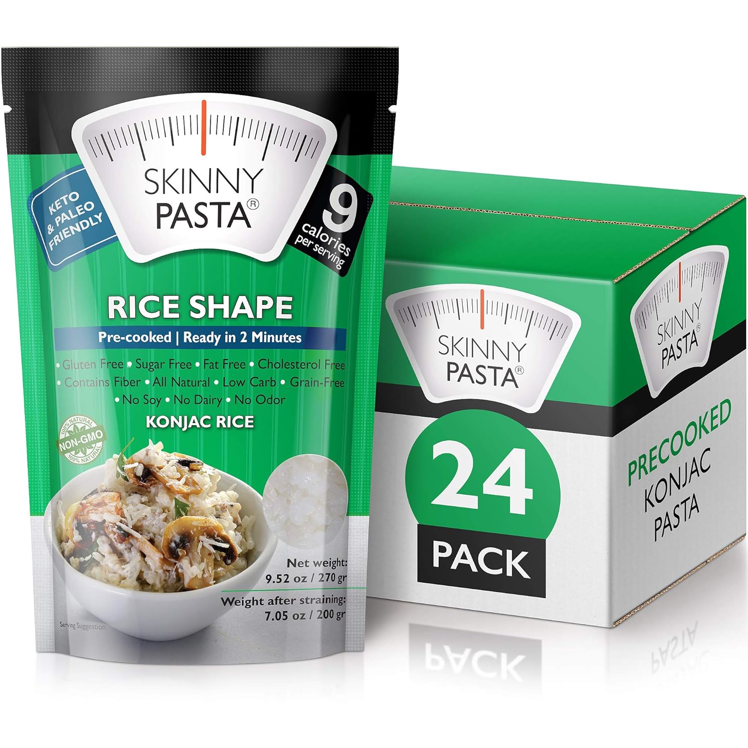 Skinny Pasta 9.52 onzas  The Only Odor Free Konjac fideos Konjac (fideos Shirataki), apto para dieta keto y paleo, sin carbohidratos, alimentos